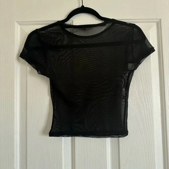 Garage Black Mesh Top - Picture 2 of 2